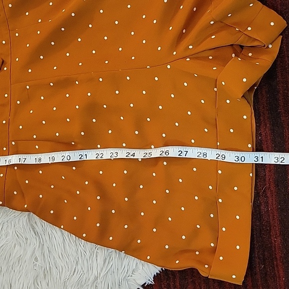 🧡 NWT Express × Ladygang Orange and Polka Dot Romper 🧡 - Picture 6 of 14